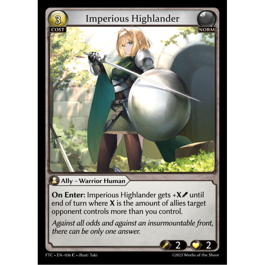 FTC-036 Imperious Highlander 